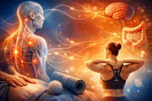 fascias, système fascial, tissu conjonctif, raideur corporelle, mobilité, inflammation, étirements, auto-massage