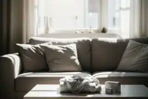 Femme allaitant son bébé en tenant une boite de médicament, illustrant les médicaments autorisés pendant l'allaitement