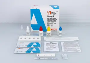 Streptotest, test rapide de depistage de l'angine a streptocoque realise en pharmacie