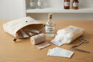Pansement alcoolisé prêt à l emploi pour apaiser un hématome ou une contusion